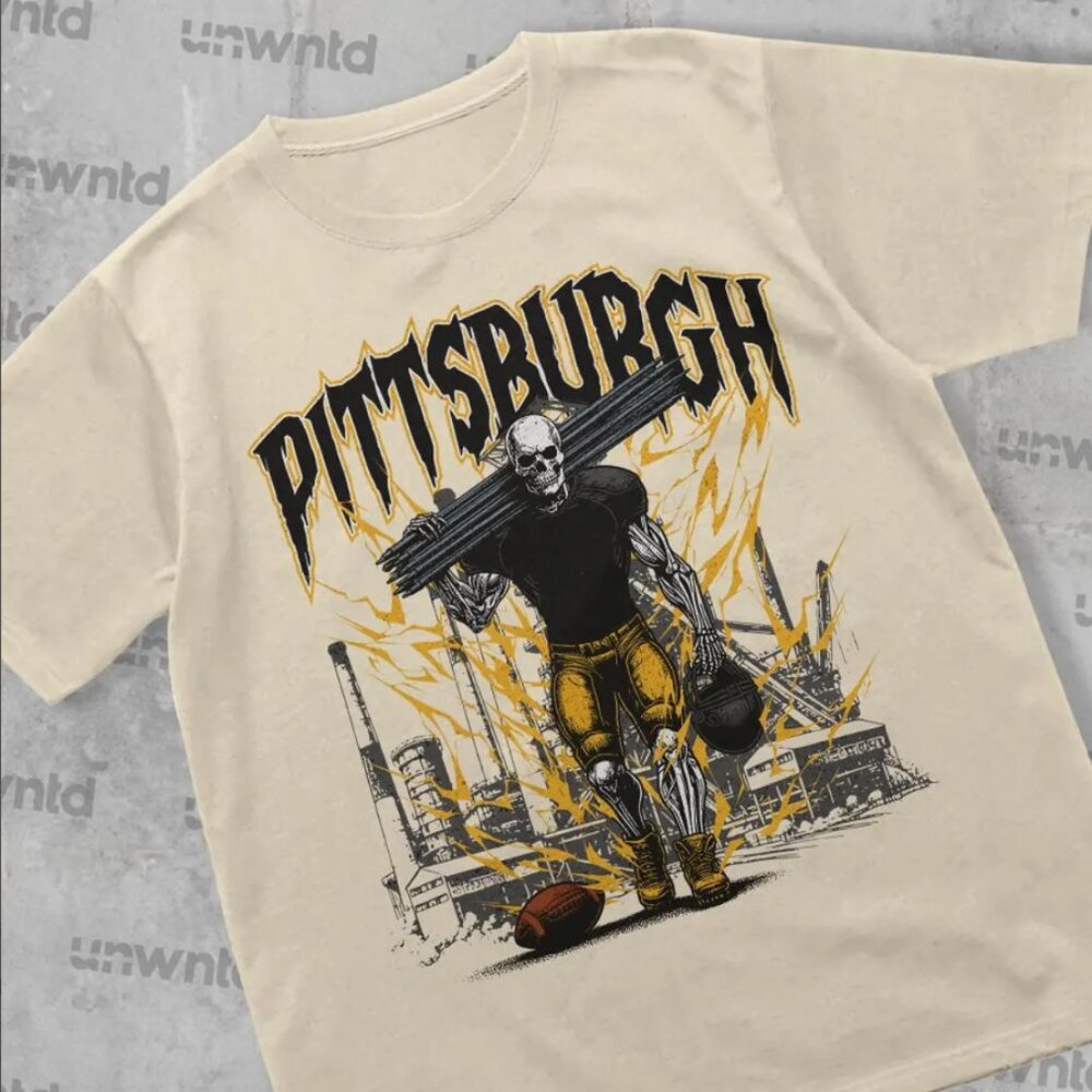 Pittsburgh Steelers Football Sweatshirt Retro 90s Steelers Football Shirt tee